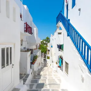 White And Grey Chora Apartment