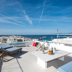 Mykonos Panorama With Private Terrace & Sea View Hébergement de vacances